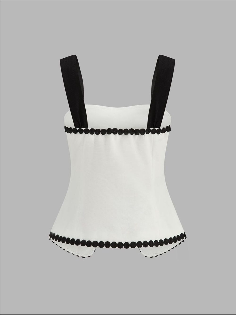 Commense Contrast Trim Corset Shorts Set with Black Trim - Picture 5 of 10